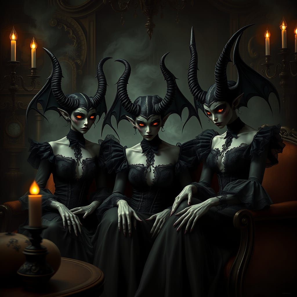 A group of  succubuses can tell what you want