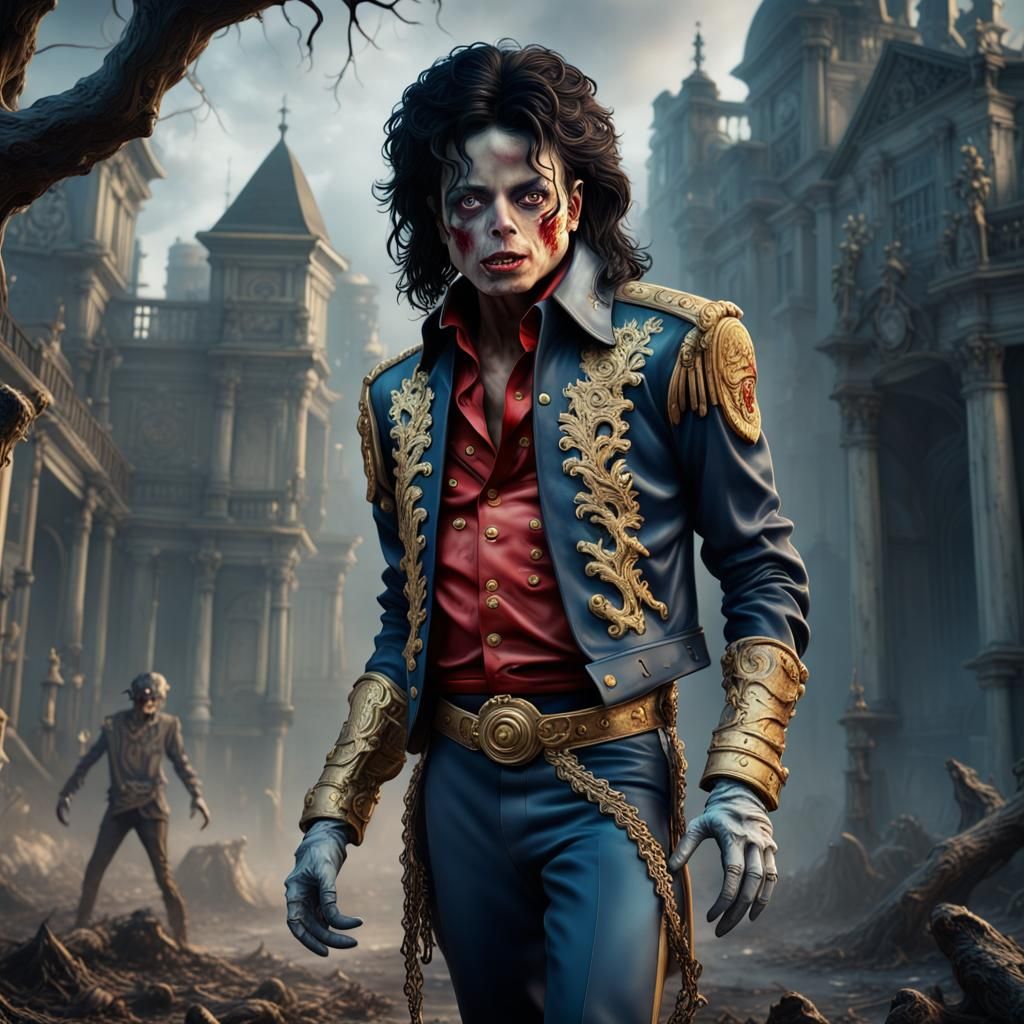 Zombie Michael Jackson: Detailed Matte Painting