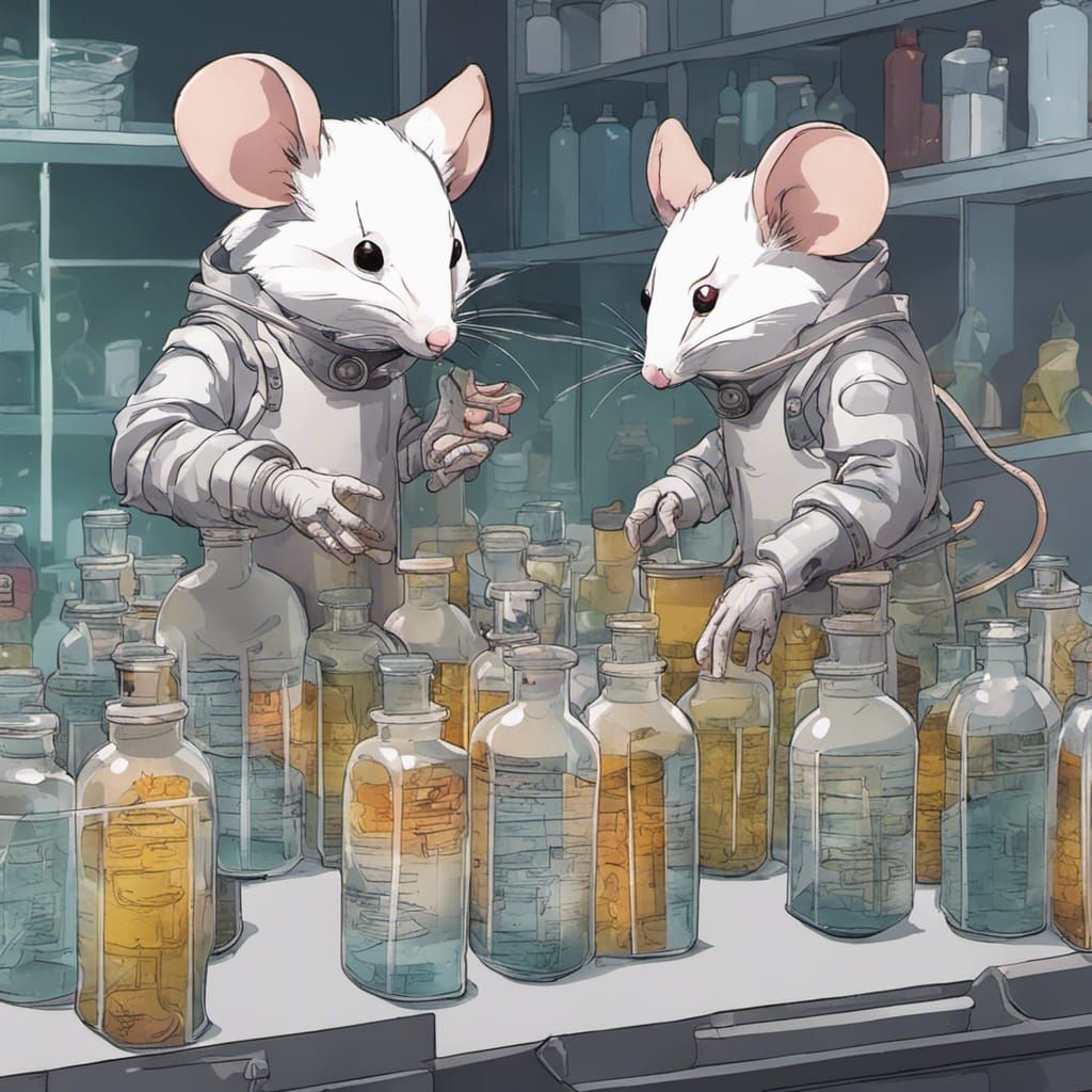 Mice in Acid-Filled Mecha Bottles