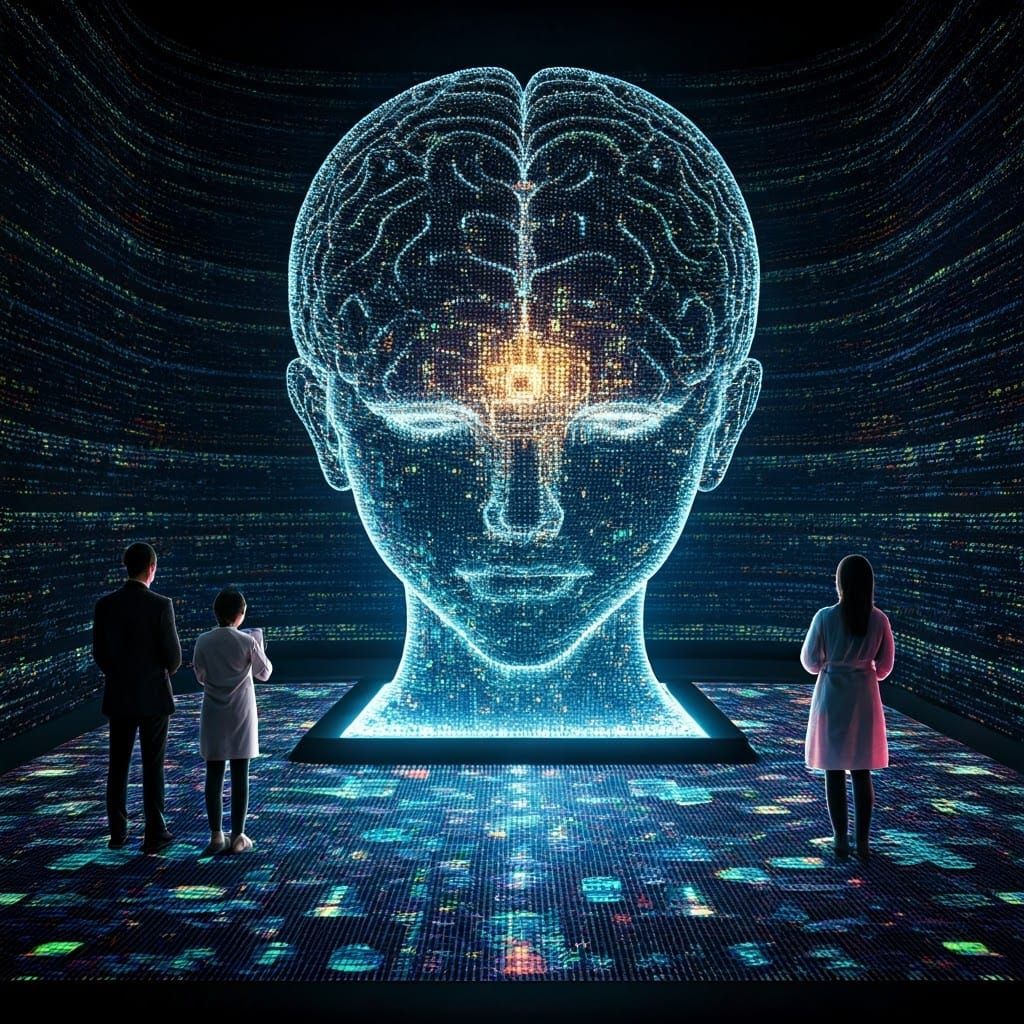 AI and Digital Art Merge in Hyperrealistic Hologram