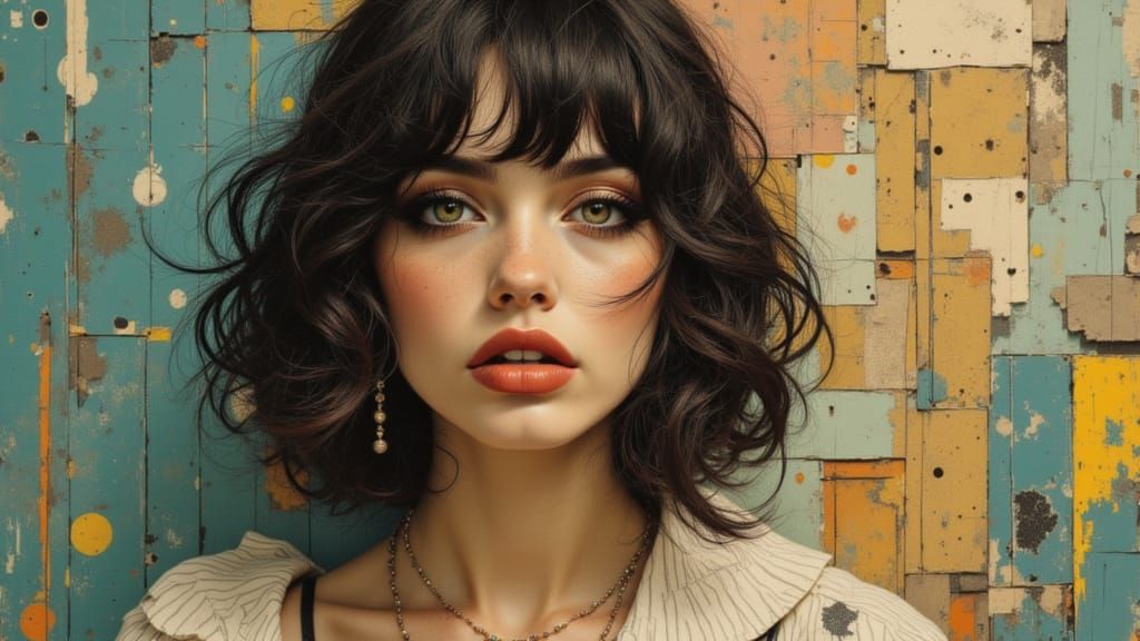 Woman Embodies Summertime Sadness in Hyperdetailed Portrait