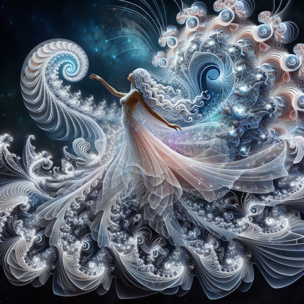 Psychedelic Fractal Dancer in Holographic Universe