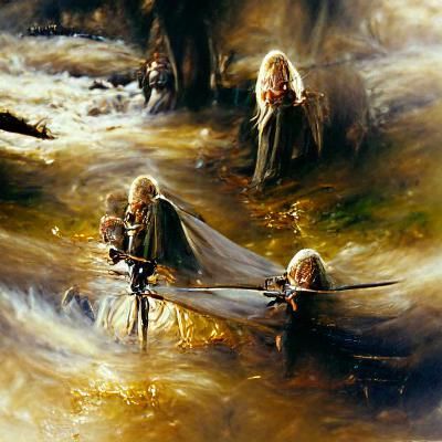 Lord of the Rings Landscape as Oil Painting