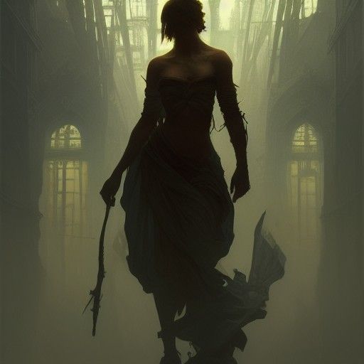 Dark Fantasy Masterpiece with Dynamic Lighting