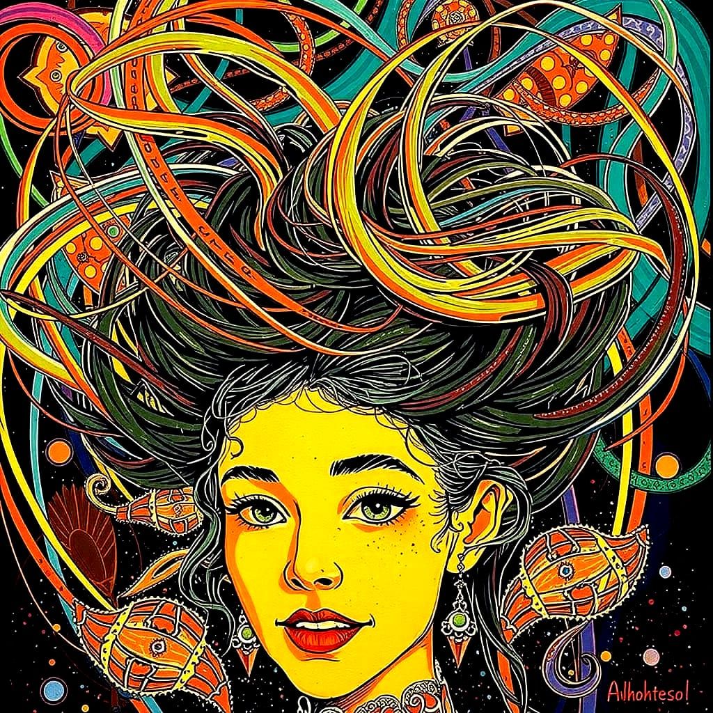 Ginger Goddess in Luxurious Attire