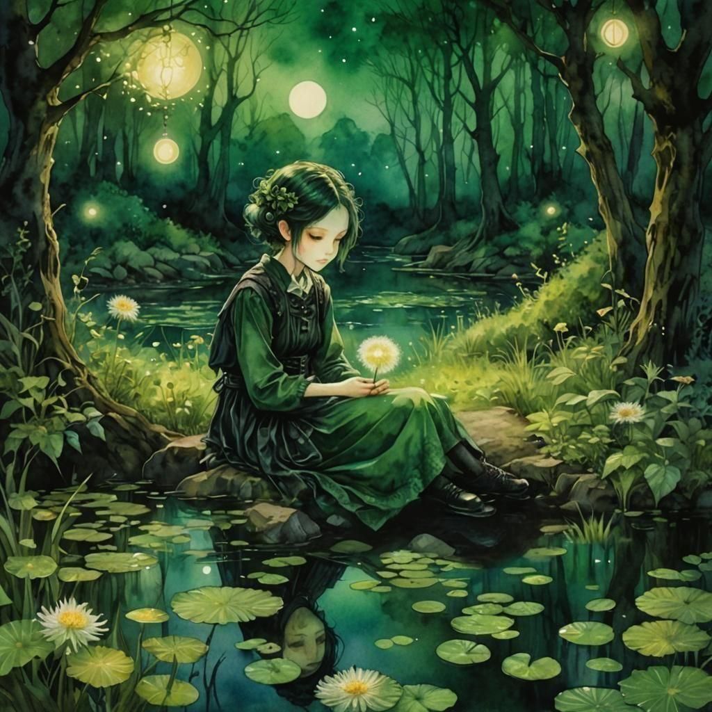 Whimsical Goth Misfit by Dandelion Pond