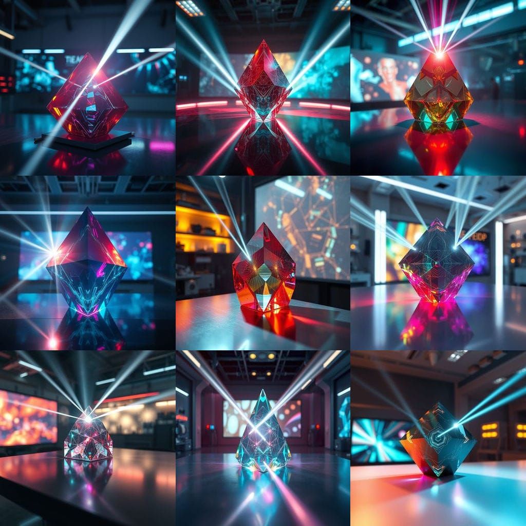 Tesseract Prism in Laboratory with Laser Beams