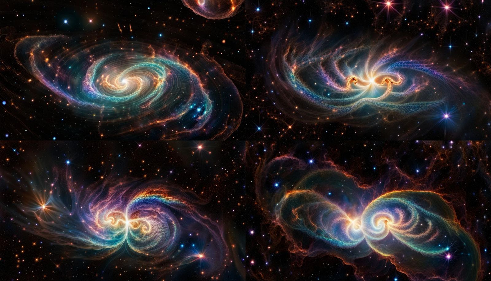 Cosmic Dragon-Egg Galaxy with Swirling Nebulas