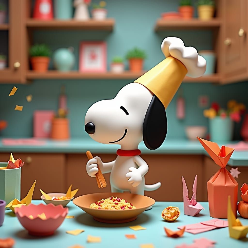 Snoopy's Paper Kitchen: Origami Pop Art