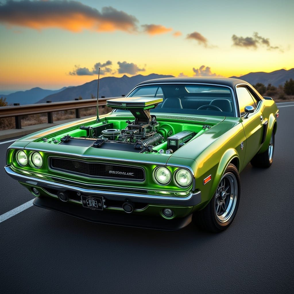 A Retro-Futuristic 1969 Dodge Challenger