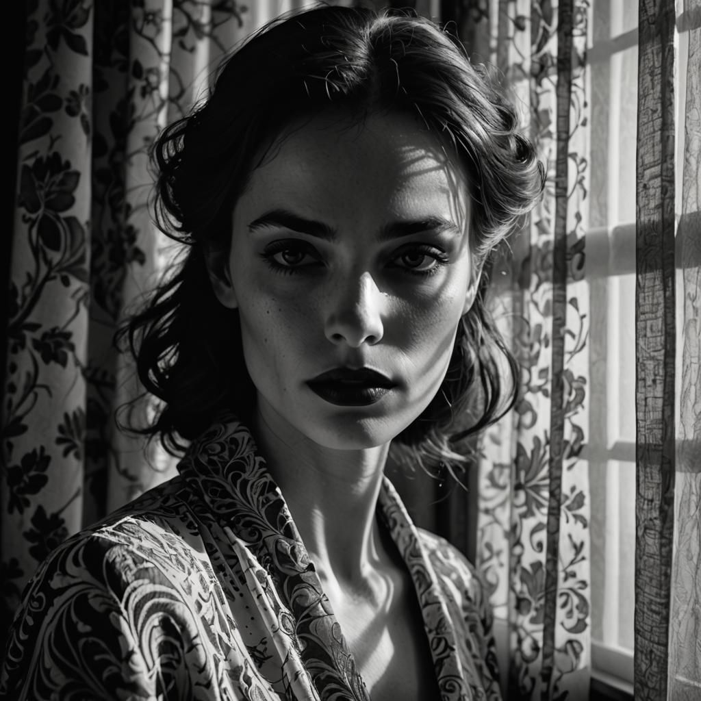 Dramatic Portrait of a French Femme Fatale