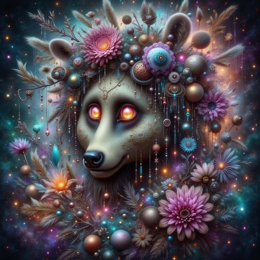 Whimsical Scarecrow in Enchanted Forest