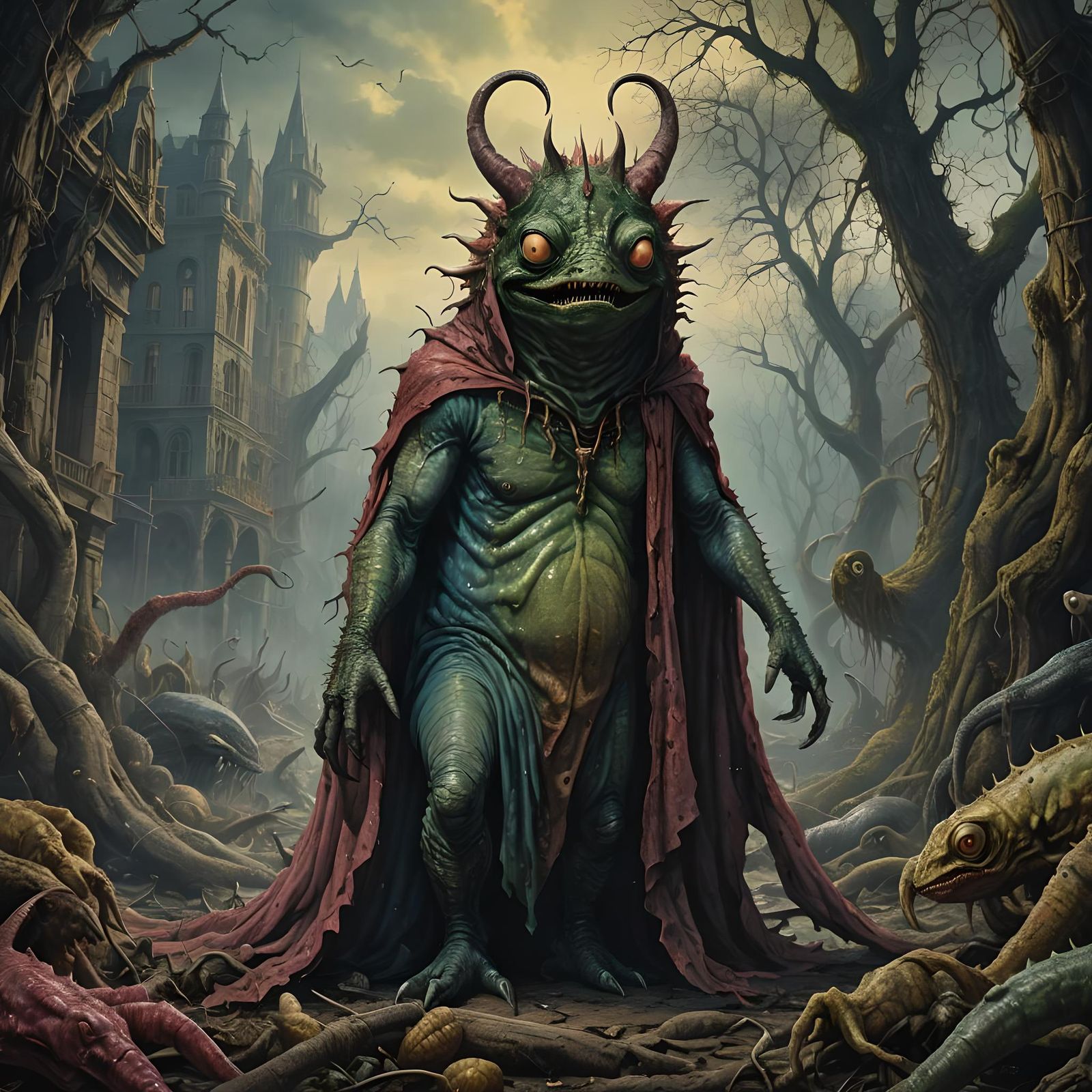 Horrific Slug-Man Monster in Vivid Detail