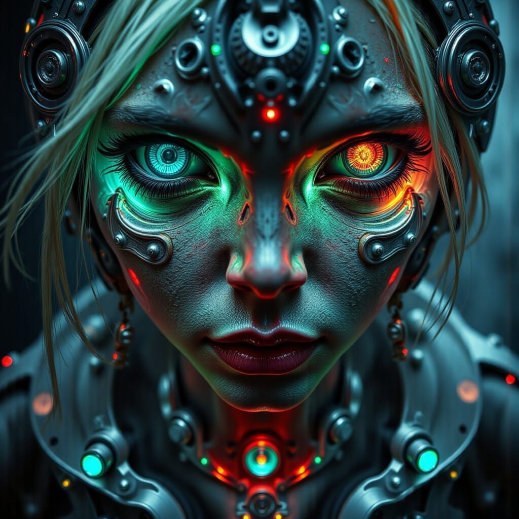 Ethereal Glitch Art of Ancient Cosmic Beings