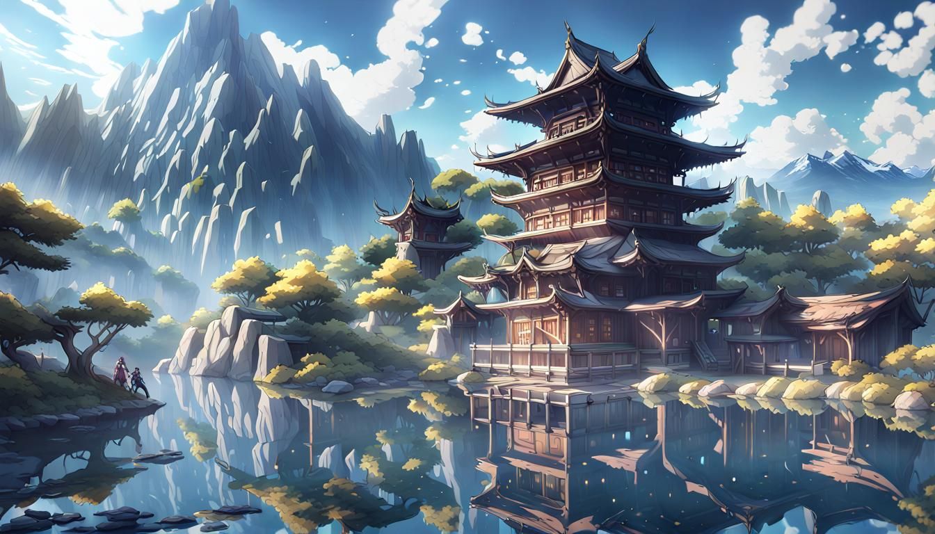 Epic Anime Style 3D Game Cinematic Render