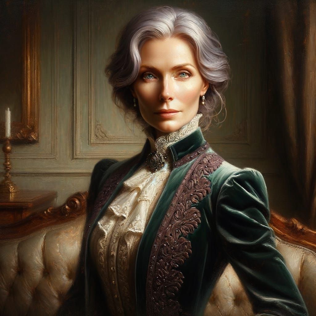 Confident Portrait in Luxurious Setting