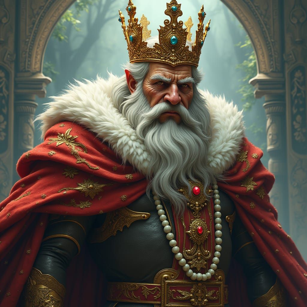 Angry King in a Mystical Realm