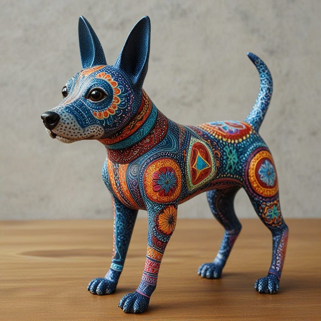 Colorful Alebrije: Inverse Human-Dog Hybrid