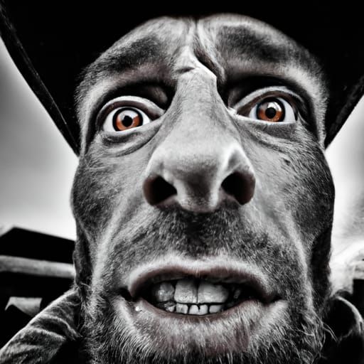 Dramatic Portrait Proves Sentience Through Art