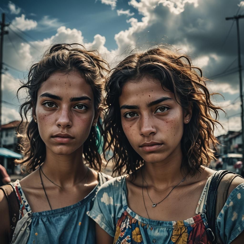 Hyperrealistic Portrait: Rio Street Scene in Vibrant Colors