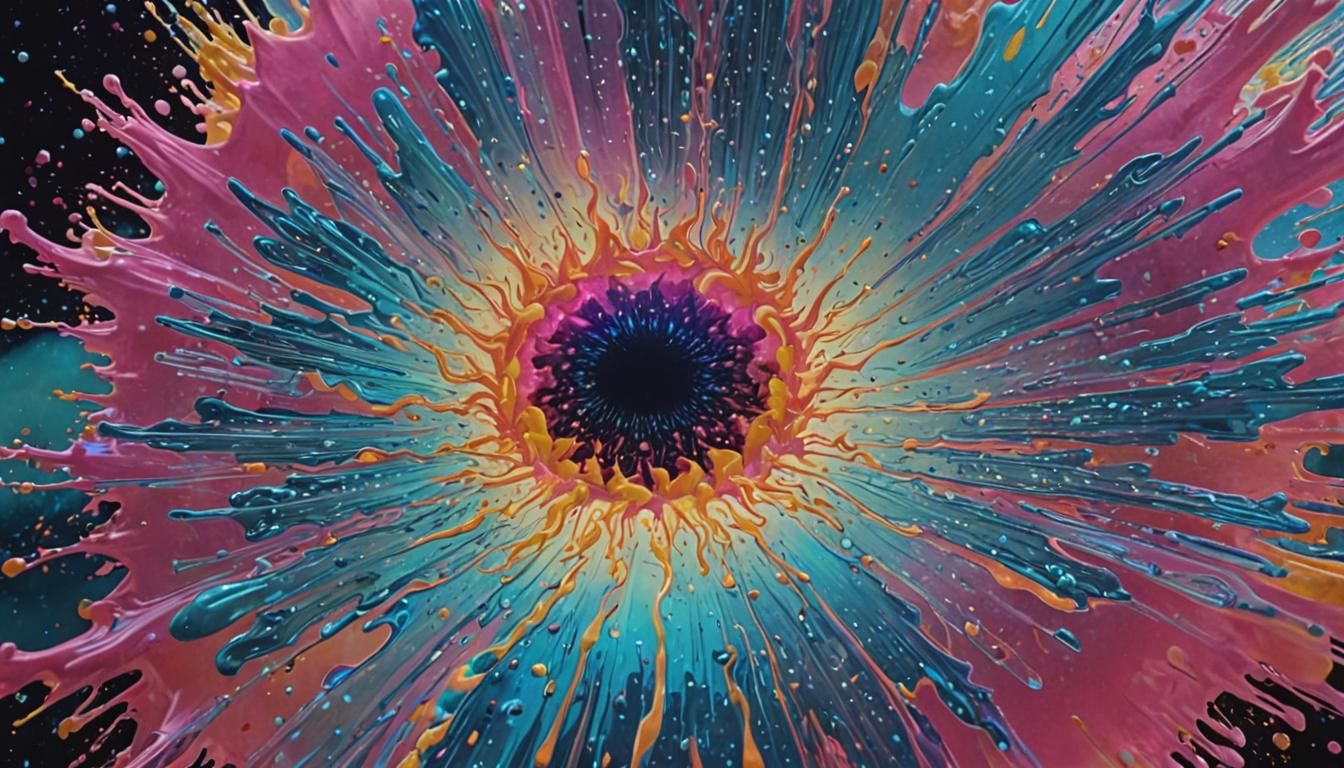 Iridescent Being Radiating Light Language: Surreal Art