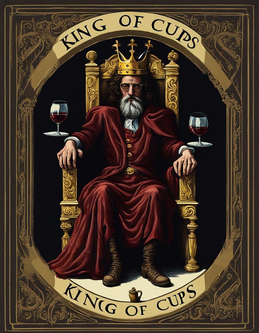 Sinister King of Cups Tarot Card