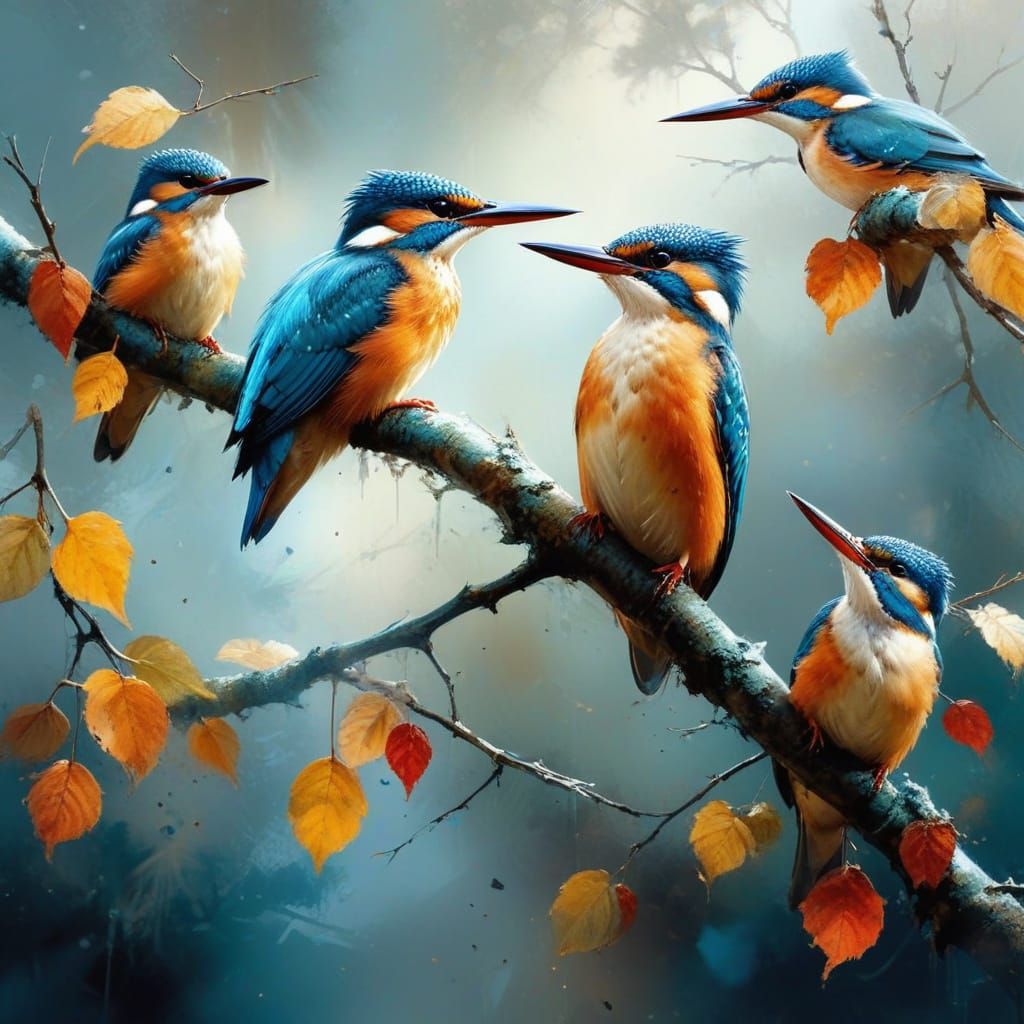 Birds of Paradise in an Australian Tree