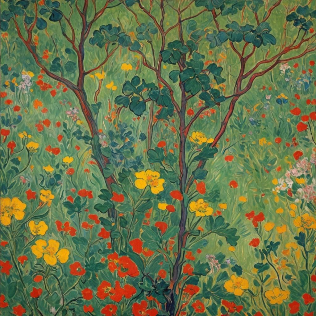 Abstract Art in Post-Impressionist Style