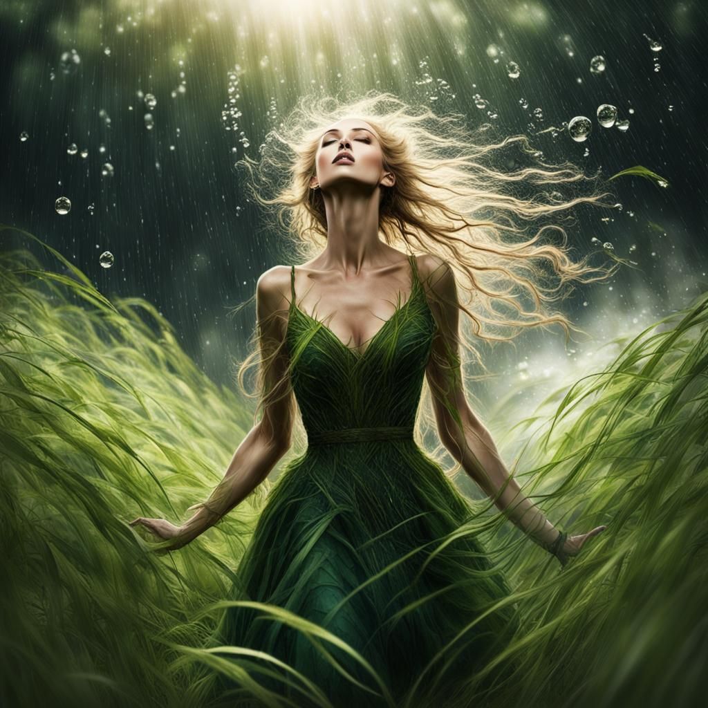 Lady of the Dancing Water: A Sunlit Portrait