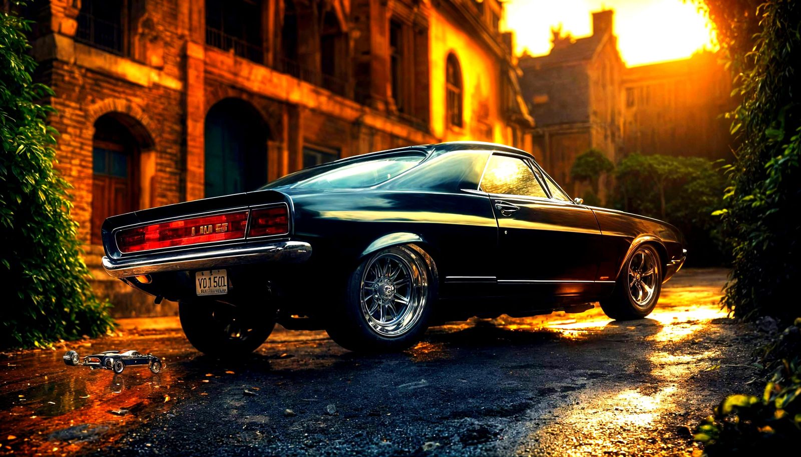 1970 Dodge Charger in Dark Fantasy Automotive Photography