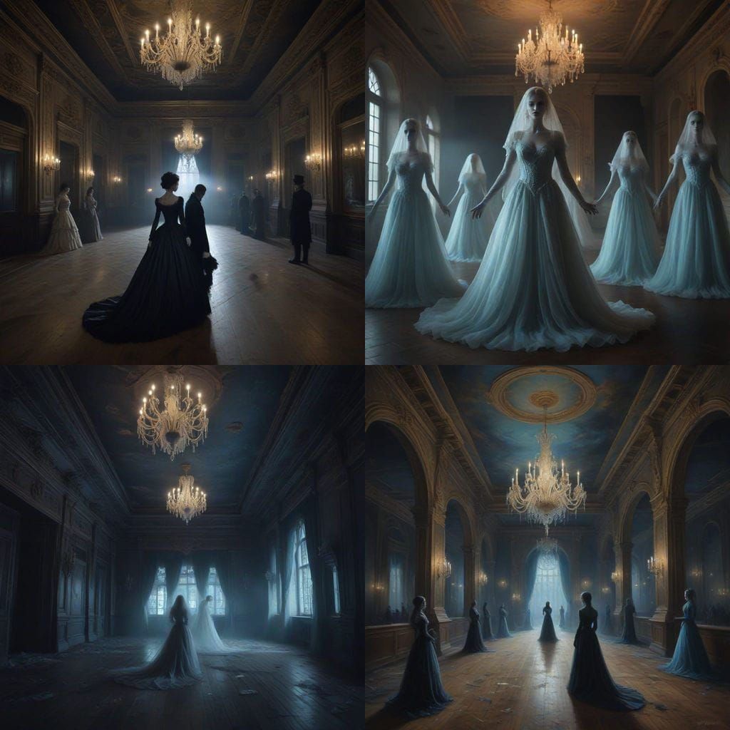 Haunted New Year's Ball Scene