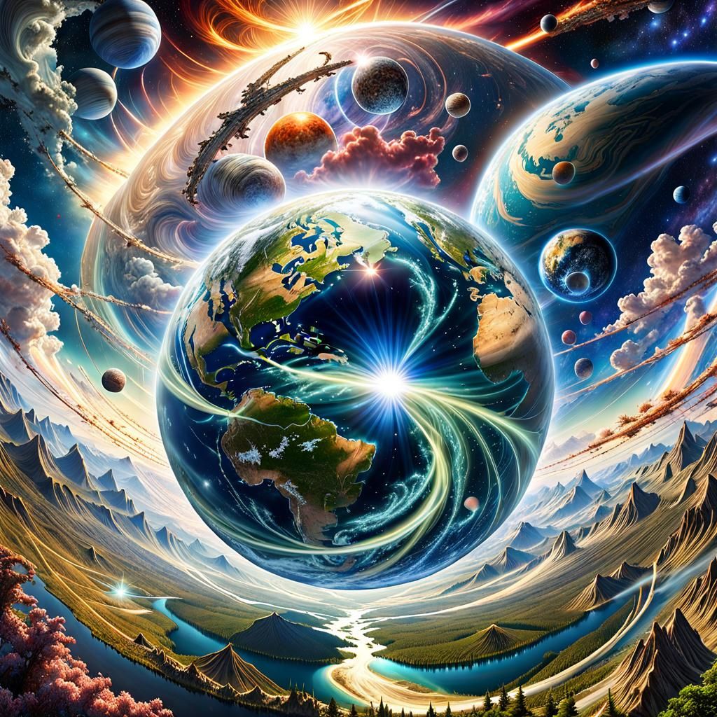 Jörmungandr Encircling Earth: A Cosmic Norse Fantasy