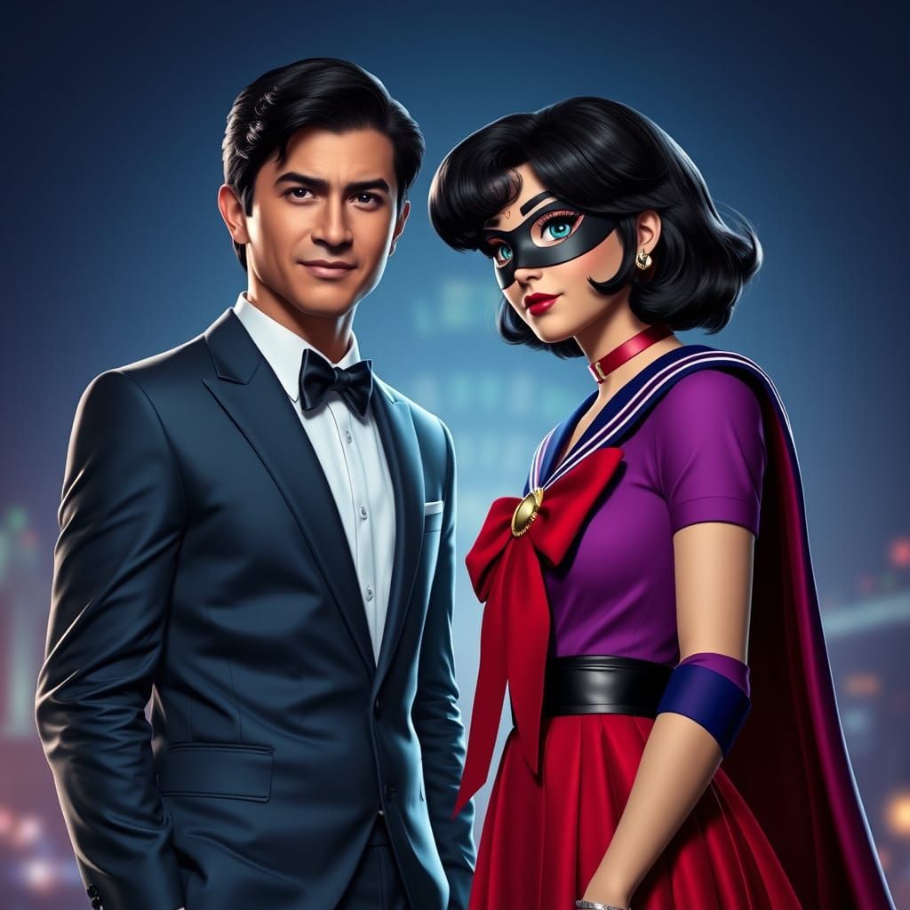 Sailor Moon & Tuxedo Mask Star in Lois & Clark Style