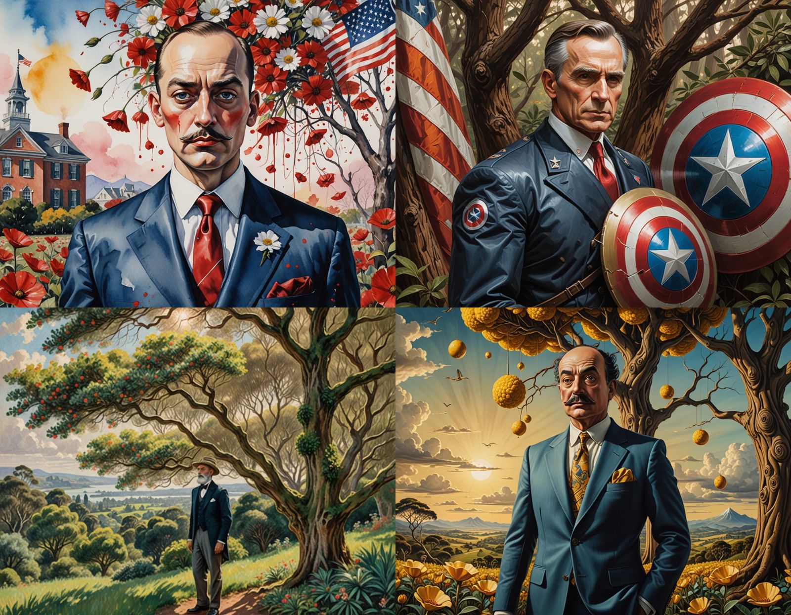 Pohutokawa, Fascist America loving Humpty Dumpty, The American ambassador at the Treaty of Waitangi 1840