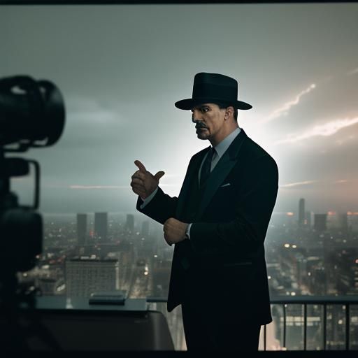 Cinematic Film Still of Doc Holiday