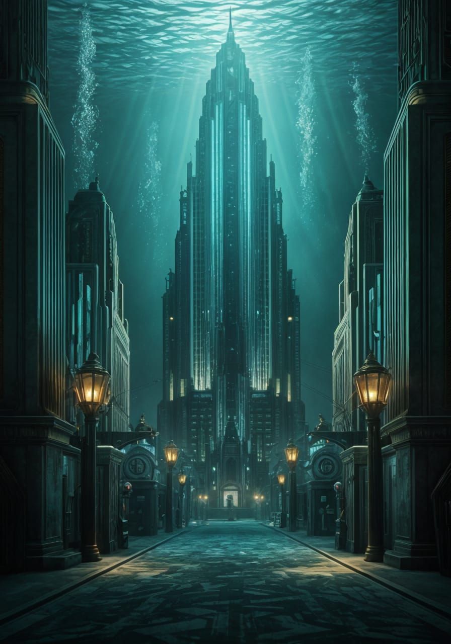 Bioshock Rapture City Under the Ocean, Art Deco