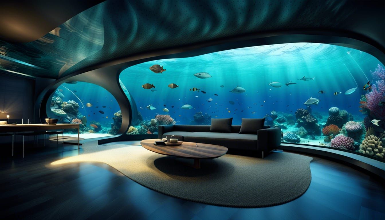 Modern Underwater Living Room