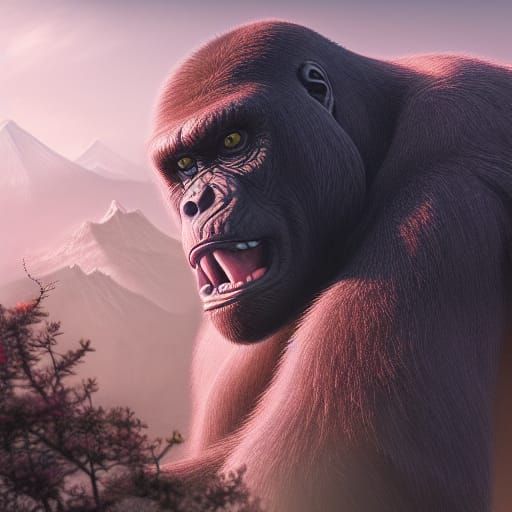 King Kong in Japan: Detailed Matte Painting