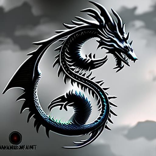 Dragon Yin Yang: Dark Fantasy Concept Art