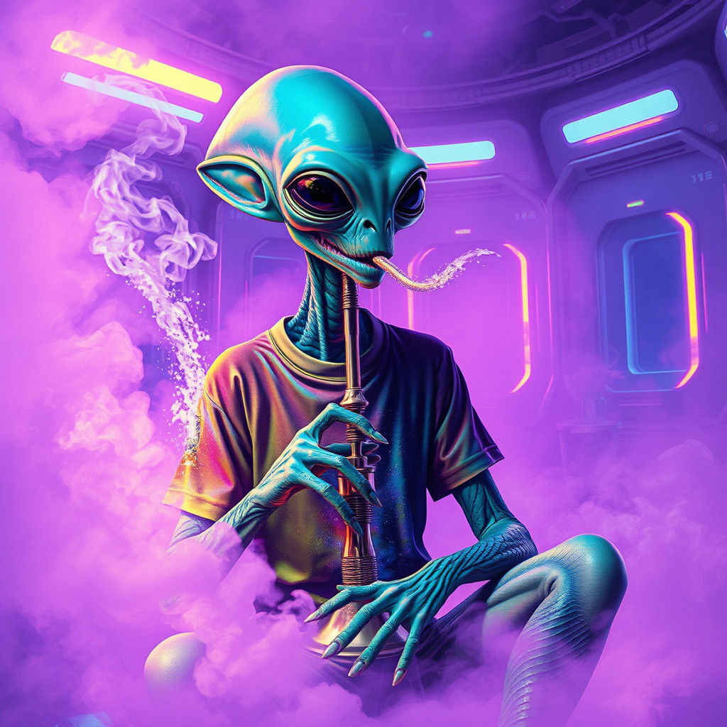 Space Alien Hookah Smoker