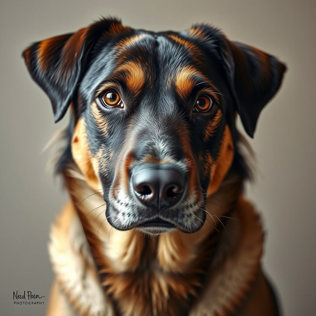 Realistic Portrait of a Dog in Wildlife Photographer Style