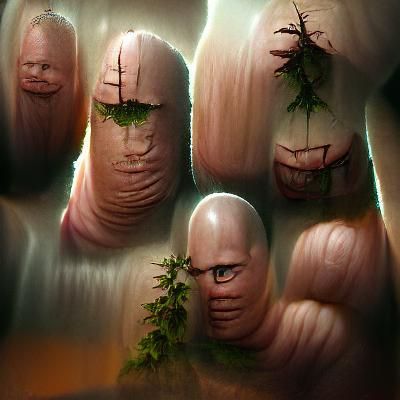 Sinister Thumb Farm in Dark Fantasy Style