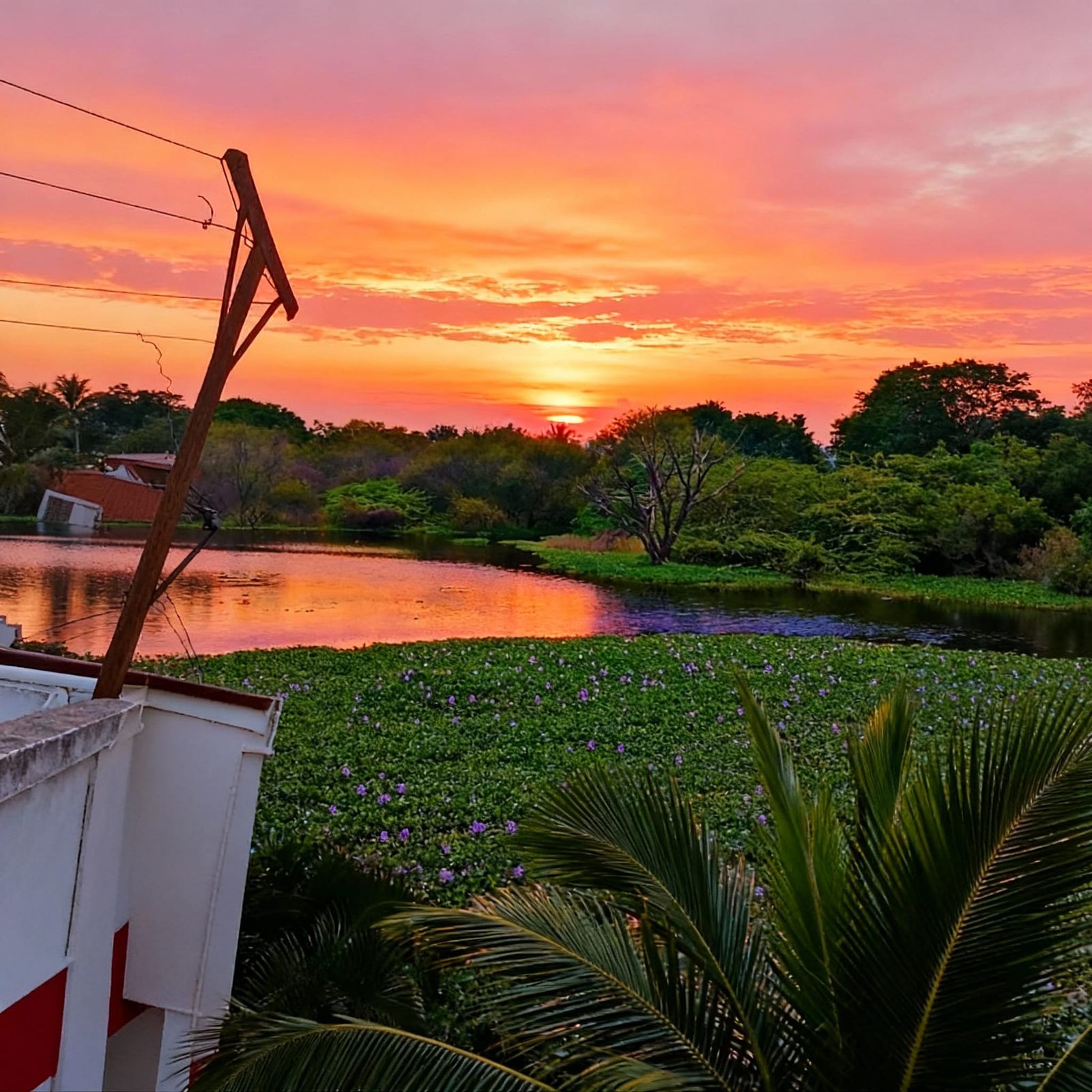 AI Generates Dreamlike Sunset Over Abstract Landscape