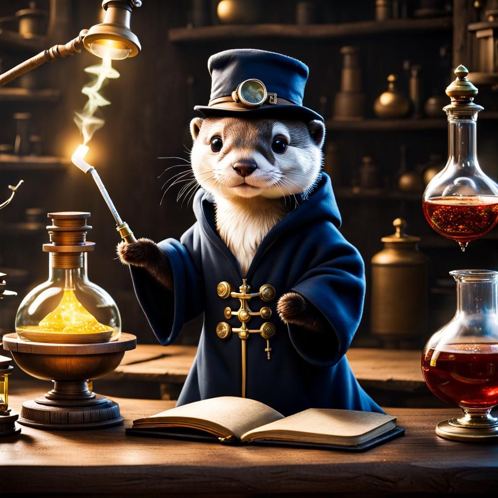 baby otter 🦦 alchemist 🪄 magical laboratory