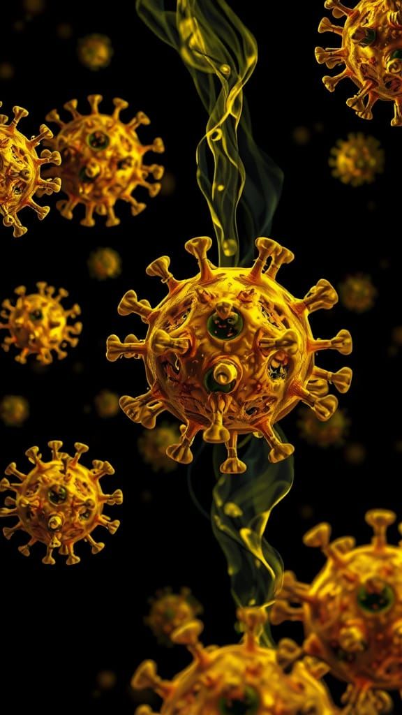Viruses Pumping: Hyperdetailed Macro Photography Thermal Ima...