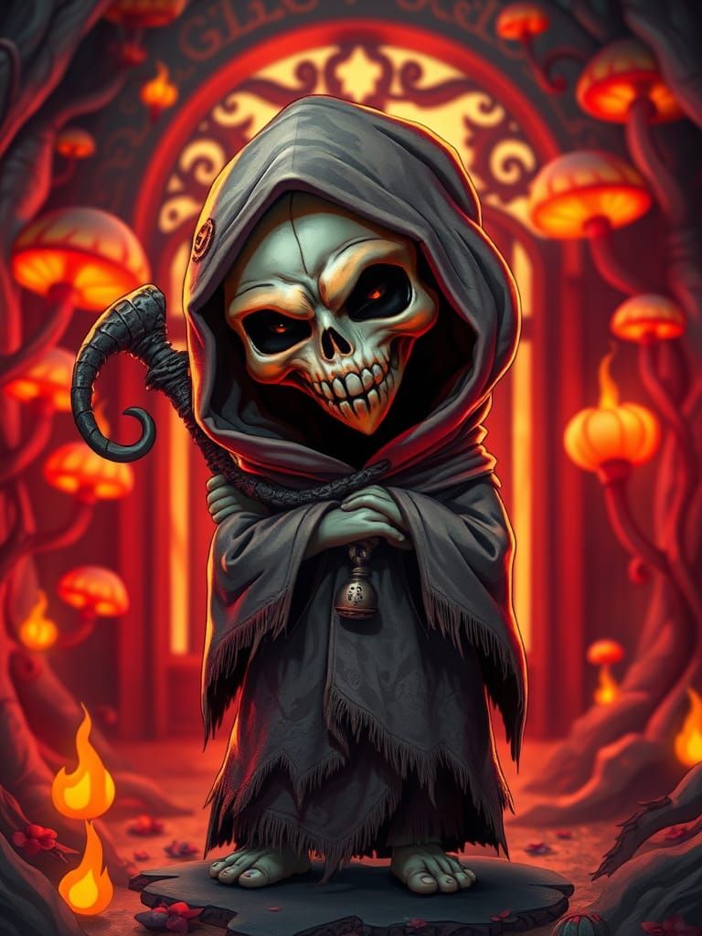 Baby Reaper at Hell Gate: Digital Painting