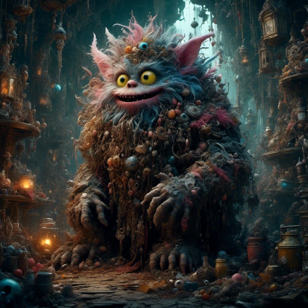 Detailed Goblin Matte Painting in Fantasy Art Style