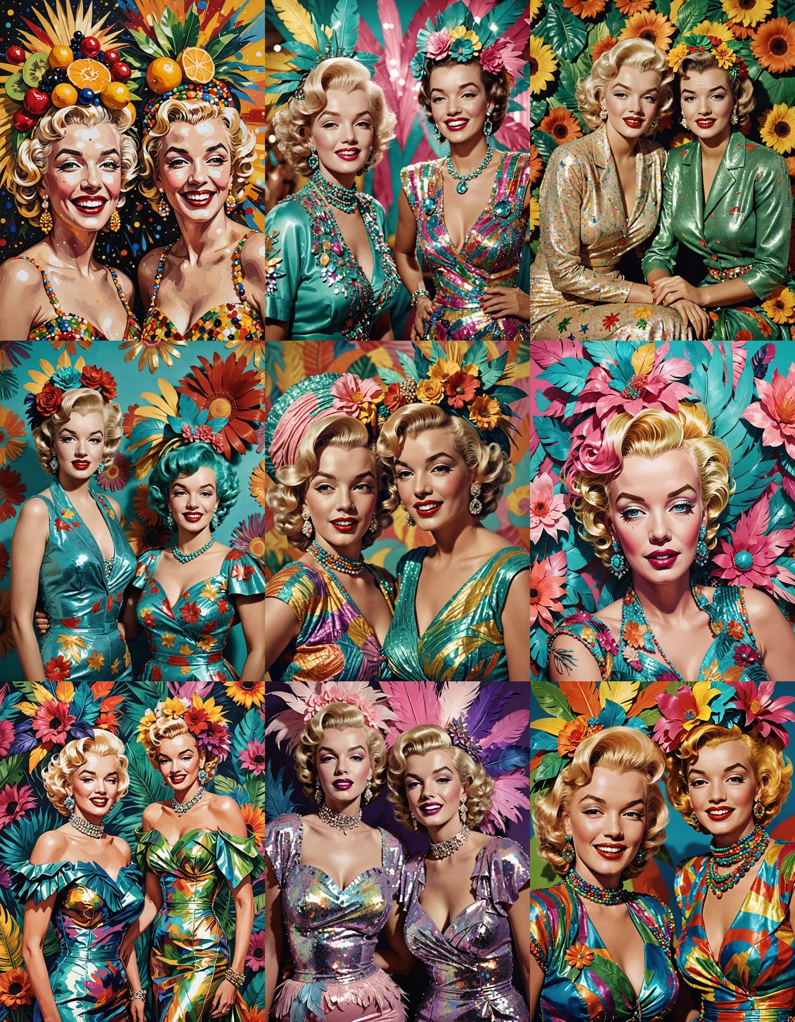 Camp Marilyn Monroe and Kitsch Carmen Miranda