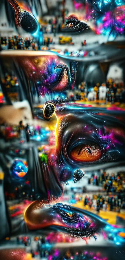 Cosmic Black Hole: A Sci-Fi Digital Painting