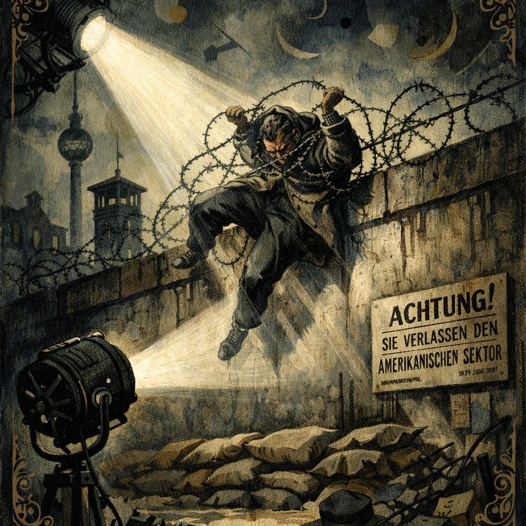 Man Caught on Berlin Wall in 1962 Spotlight